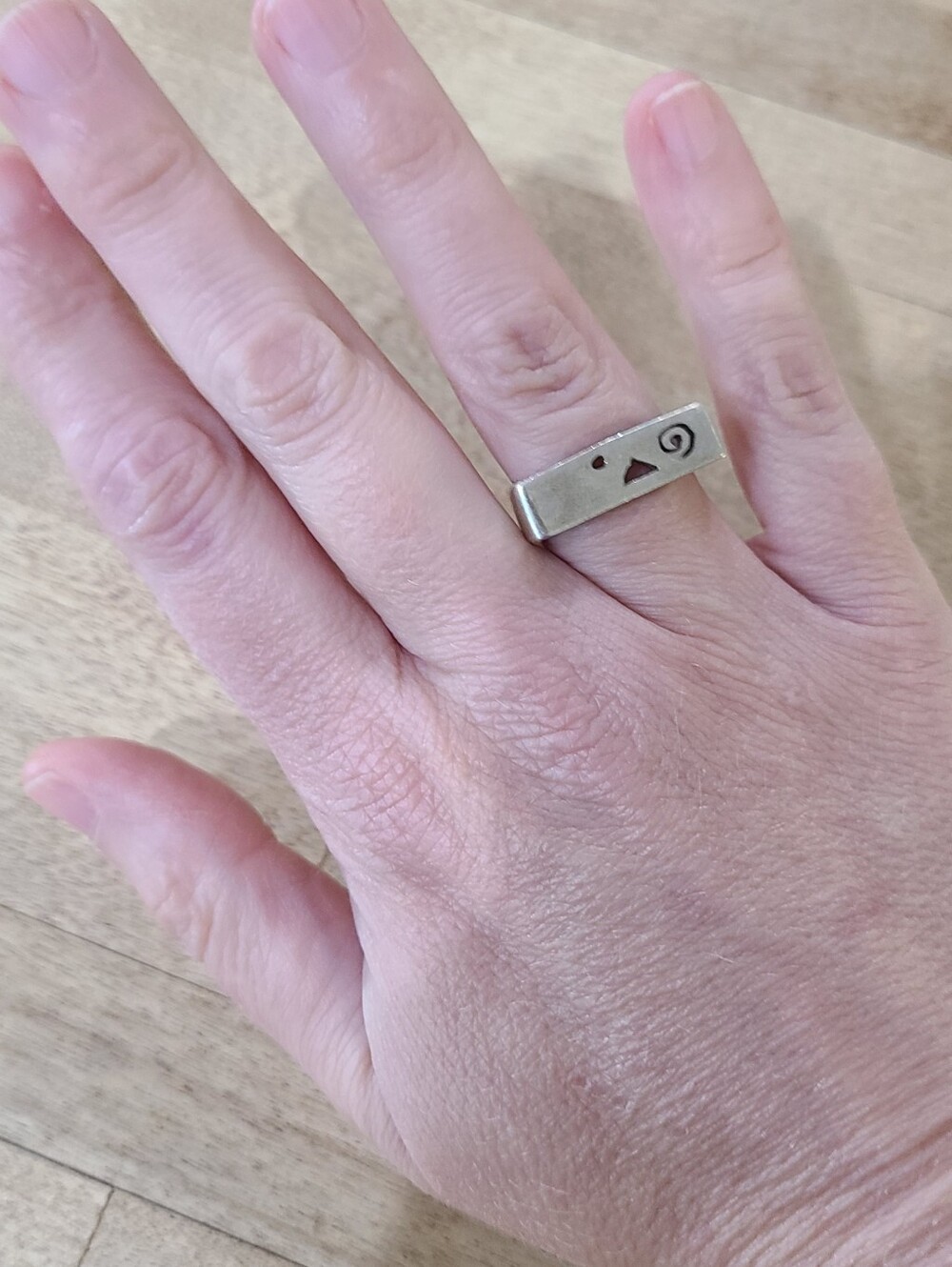 Vintage Sterling Ring 6-6.5 Hippie
